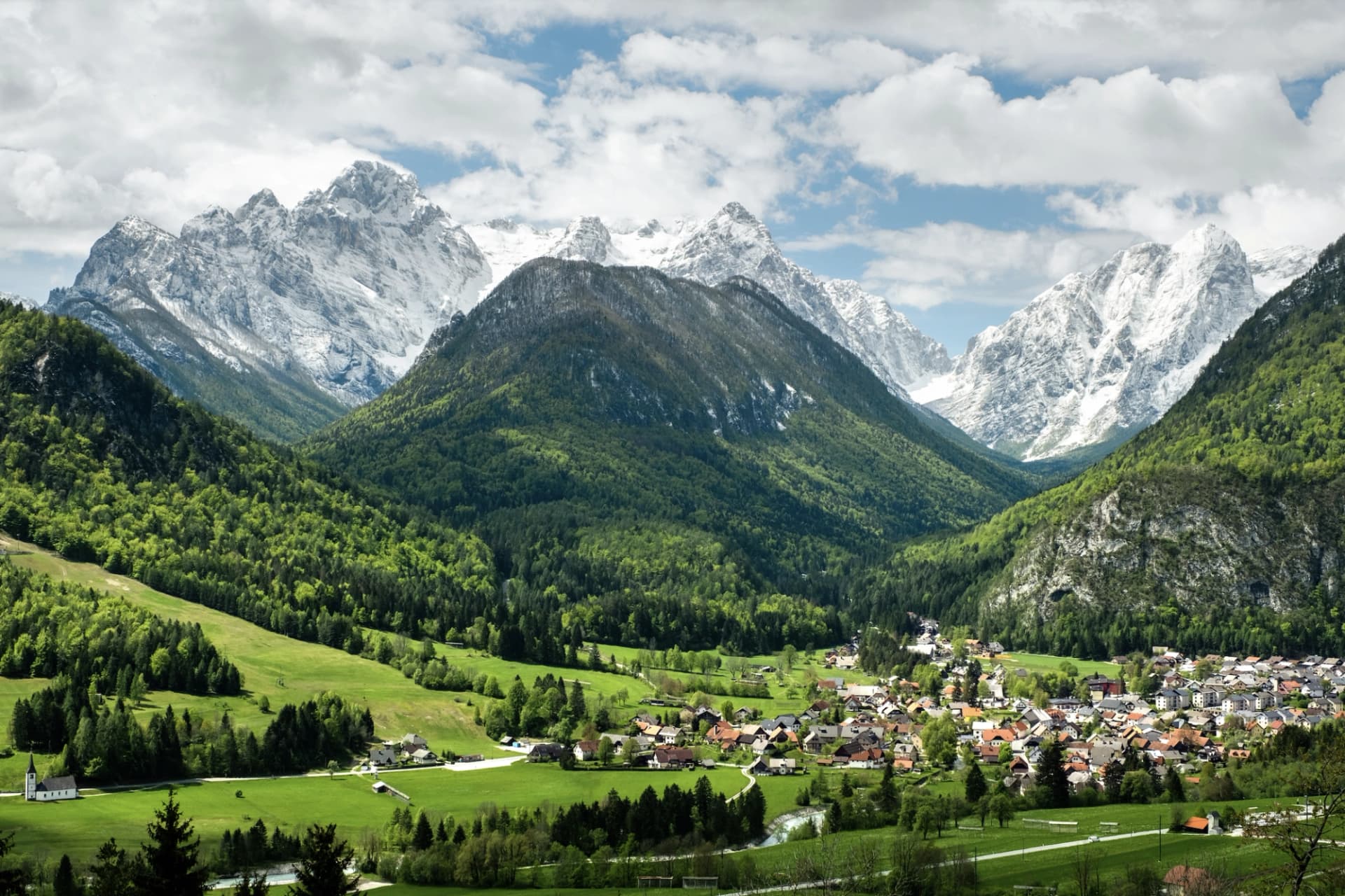 Mojstrana, a village cradled by giants